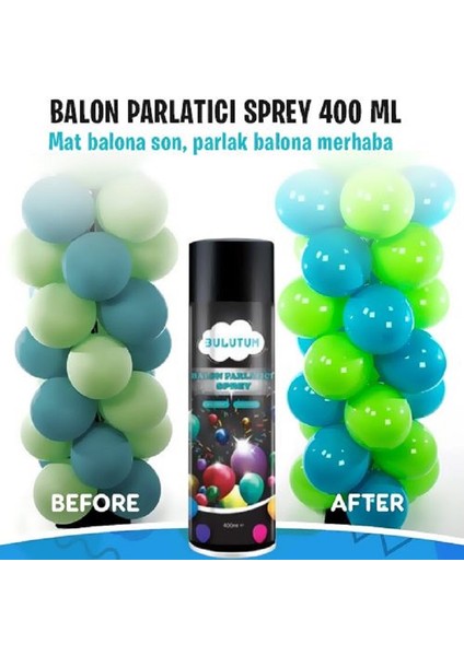 Balon Parlatıcı Sprey - Parlaklık Spreyi - 400ML