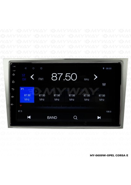 Opel Corsa E Android 12 Multimedya Carplay 2gb RAM+32GB HDD Navigasyon Ekran modelleri