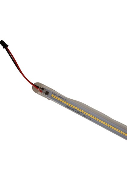 220 Volt 2835 Çubuk LED 30 cm Kasalı Dim Edilebilir Bar LED 220V Gün Işığı 3000-3200K-Şeffaf Cam