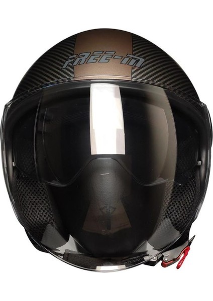 Motosiklet Yarım Kask Camlı Ce Onaylı Güneş Vizörlü Motor Kaskı Soft