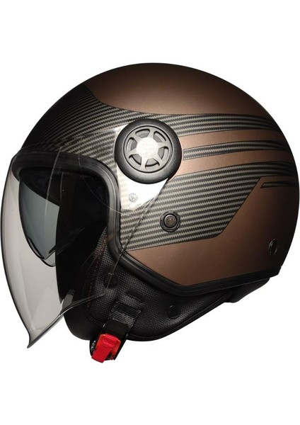 Motosiklet Yarım Kask Camlı Ce Onaylı Güneş Vizörlü Motor Kaskı Soft