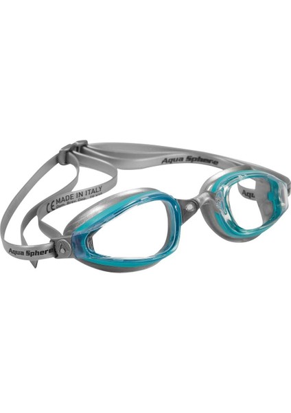 Mp Michael Phelps K180 Lady Şeffaf Cam - Aqua Yeşil/gri Çerçeve - Gri Etek Yüzücü Gözlüğü