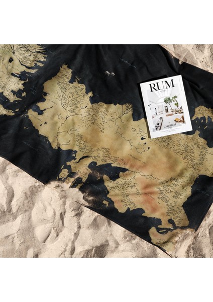 Game Of Thrones Map Plaj Havlusu - Mıcrofıber
