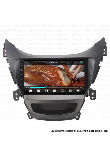 Hyundai Elantra Android 12 Multimedya Carplay 4gb RAM+64GB HDD 2011-2013 Navigasyon Ekran