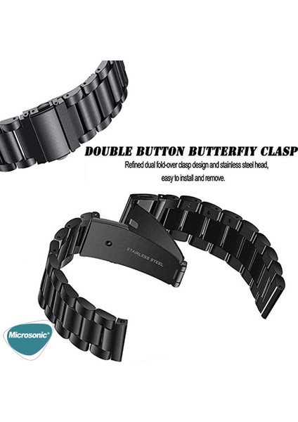 Oneplus Watch Metal Stainless Steel Kordon Siyah