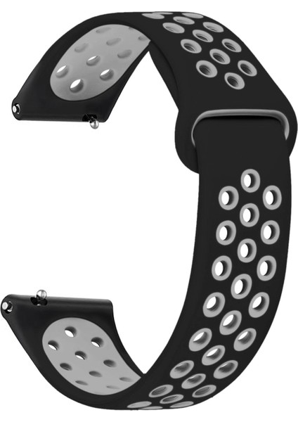 Huawei Watch Gt2 46MM Rainbow Gently Band Kordon Siyah Gri