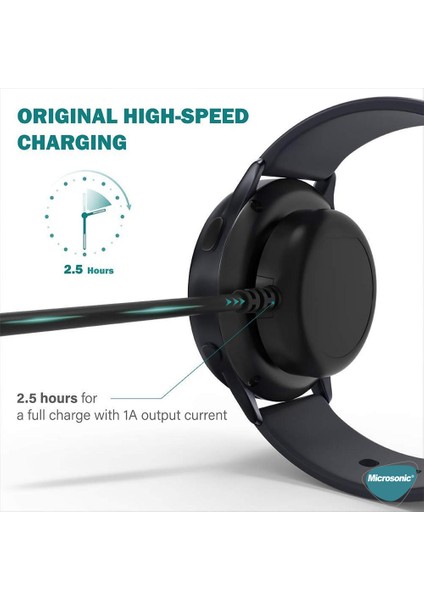 Samsung Galaxy Watch 6 Classic 43MM Manyetik Type-C Şarj Kablosu Siyah modelleri