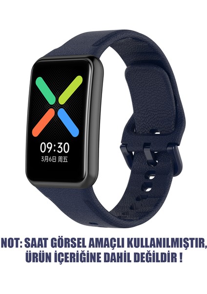 Oppo Watch Free Kordon, Silicone Sport Band Lacivert