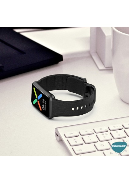 Oppo Watch Free Kordon, Silicone Sport Band Lacivert