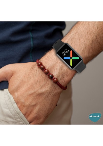 Oppo Watch Free Kordon, Silicone Sport Band Lacivert