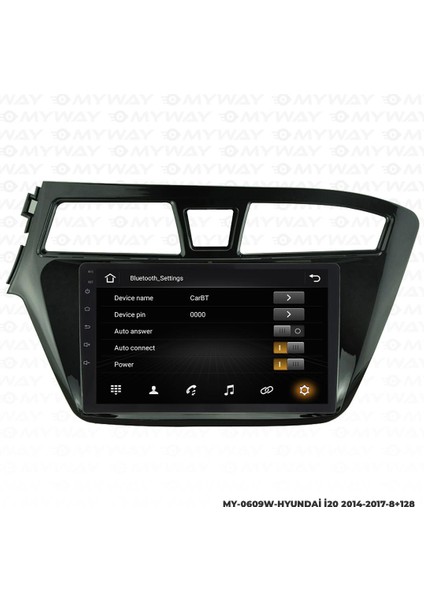 Hyundai I20 Android 12 Multimedya Carplay 4gb RAM+64GB HDD 2014-2017 Navigasyon Ekran