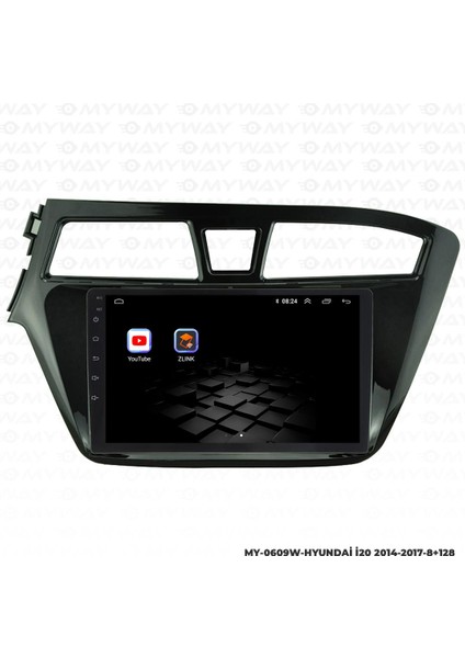 Hyundai I20 Android 12 Multimedya Carplay 4gb RAM+64GB HDD 2014-2017 Navigasyon Ekran