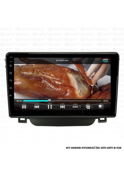 Hyundai I30 Android 12 Multimedya Carplay 4gb RAM+64GB HDD 2011-2017 Navigasyon Ekran