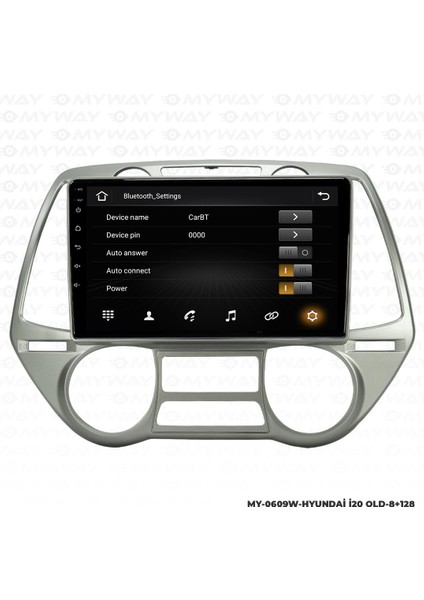 Hyundai I20 Android 12 Multimedya Carplay 4gb RAM+64GB HDD Navigasyon Ekran modelleri