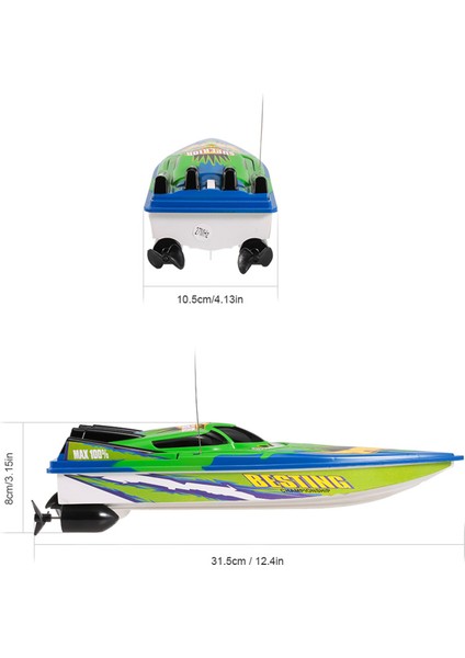 Rc Tekne Yüksek Sürat Teknesi Radyo Kontrollü Motorlu (Yurt Dışından)