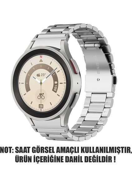 Samsung Galaxy Watch 6 Classic 47MM Solid Steel Kordon Gümüş