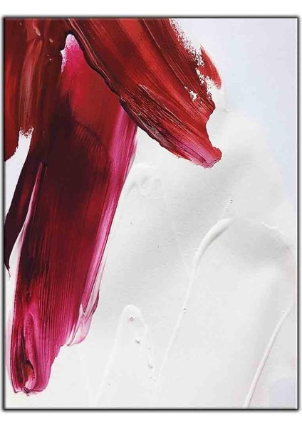 Soyut Siyah Izler Yağlı Boya Dokulu Tablo