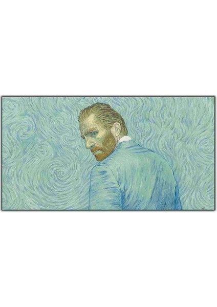 Maviler Içinde Vincent Van Gogh Yağlı Boya Dokulu Tablo