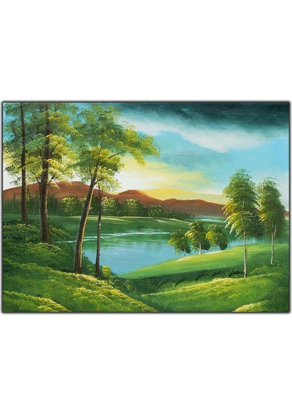 Yeşil Orman Orijinal Yağlı Boya Tablo