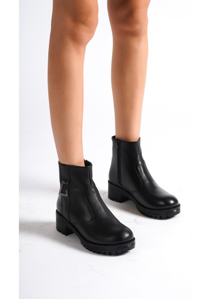 Deri Kadın Günlük Bot Bootie KCM-0027 modelleri