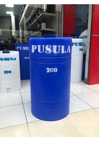 Polietilen 200 Litre Mavi Dik Su Deposu