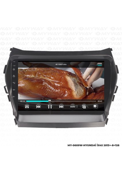 Hyundai İX45 Android 12 Multimedya Carplay 4gb RAM+64GB HDD Navigasyon Ekran