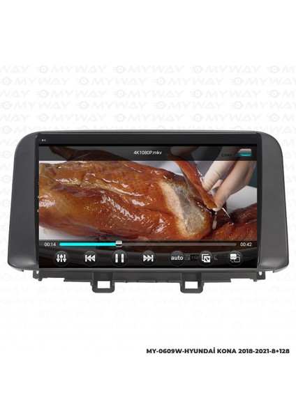 Hyundai Kona Android 12 Multimedya Carplay 4gb RAM+64GB HDD Navigasyon Ekran