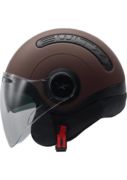 Sx.10 Mat Kahverengi Kask