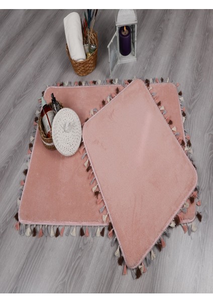 Modern Dekoratif Multi Saçaklı Klozet Takımı 60X100