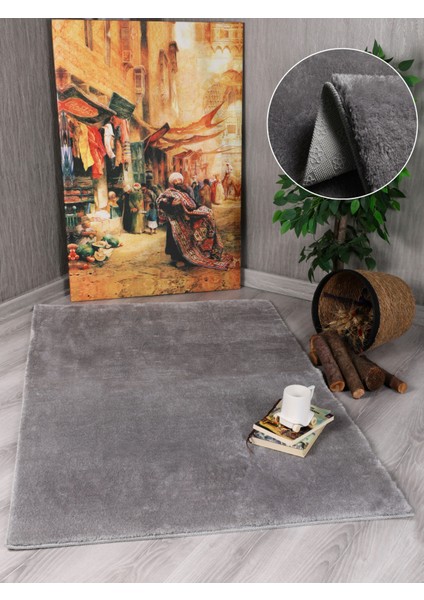 Modern Dekoratif Puffy Peluş Halı Yolluk