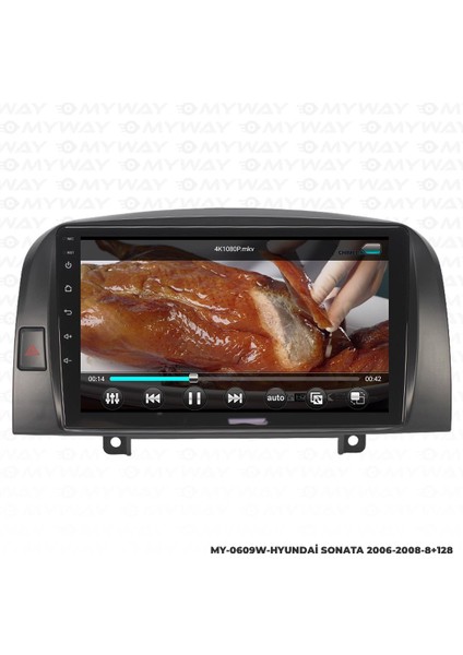 Hyundai Sonata Android 12 Multimedya Carplay 4gb RAM+64GB HDD 2006-2008 Navigasyon Ekran