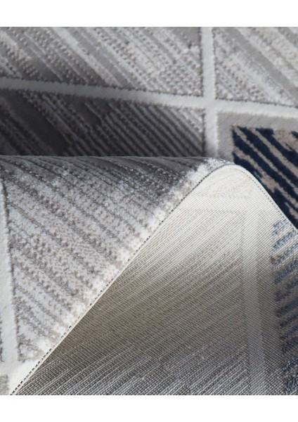 Ipek Mekik Halı Gordion Mavi Gri Geometrik Desenli Halı modelleri