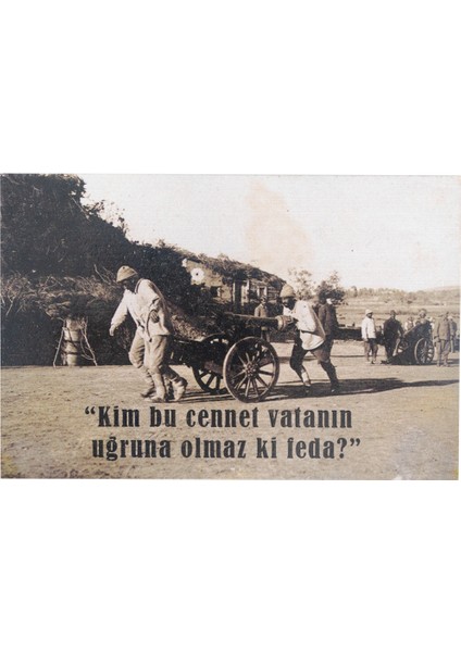 Atatürk Sözleri Cennet Vatan Ahşap Kartpostal