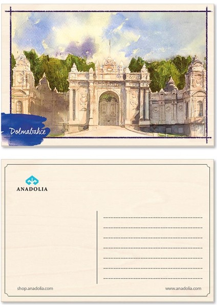 Dolmabahçe Ahşap Kartpostal