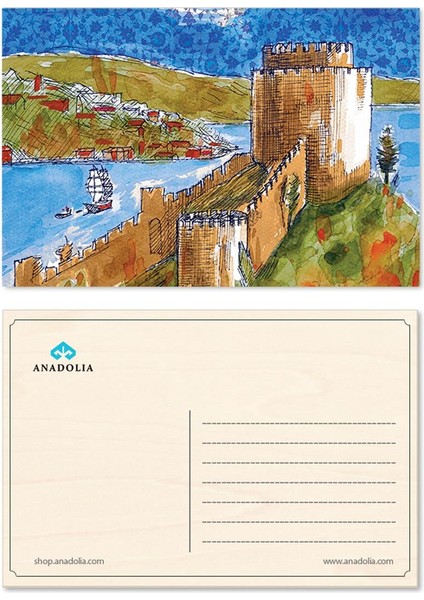 Rumelihisarı Ahşap Kartpostal