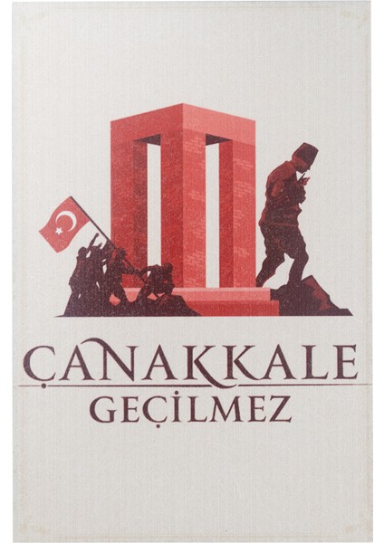 Çanakkale Geçilmez Şehitler Anıtı Ahşap Kartpostal