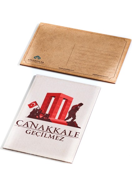 Çanakkale Geçilmez Şehitler Anıtı Ahşap Kartpostal modelleri