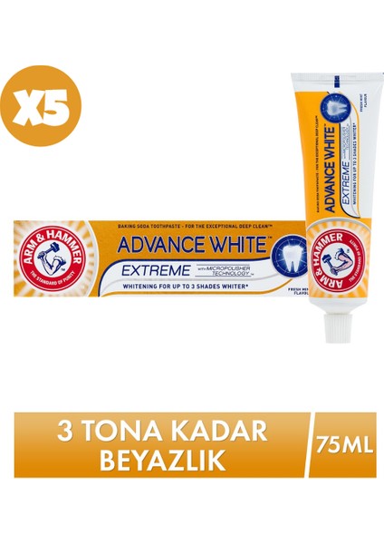 Diş Macunu - Advance White 75 ml X5 Adet