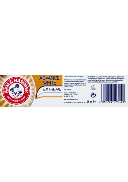 Diş Macunu - Advance White 75 ml X5 Adet fırsatları