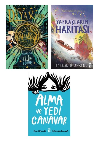 Yedi Diyar Geçidi + Yaprakların Fırtınası + Alma ve Yedi Canavar 3 Kitap Set