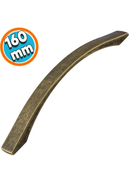 Mobilya Mutfak Dolabı Çekmece Dolap Kapak Kulpu Kulbu Antik Sarı 160 mm Metal Kulp