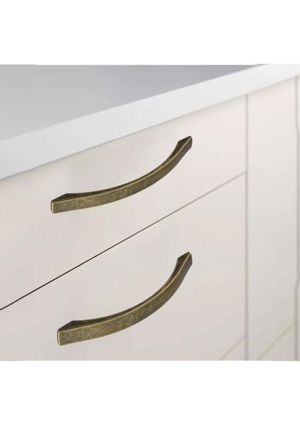 Mobilya Mutfak Dolabı Çekmece Dolap Kapak Kulpu Kulbu Antik Sarı 160 mm Metal Kulp modelleri