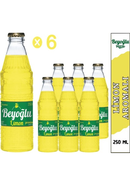 Limon Aromalı Gazoz 6x 250 Ml