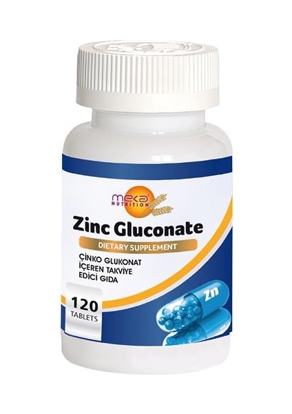 Çinko Glukonat 120 Tablet Zinc Gluconate 15 mg