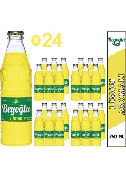 Limon Aromalı Gazoz 24x 250 ml