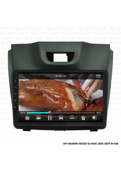 Isuzu D-Max Android 12 Multimedya Carplay 4gb RAM+64GB HDD Navigasyon Ekran