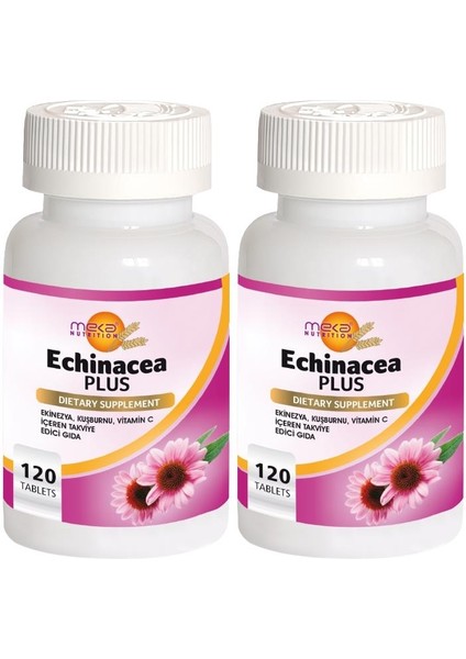 Echinacea Plus 2 x 120 Tablet Ekinezya Kuşburnu Vitamin C Vitamini