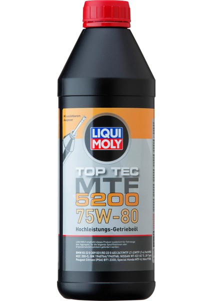 Liqui Moly Top Tec Mtf 5200 75W-80 1lt (20845)