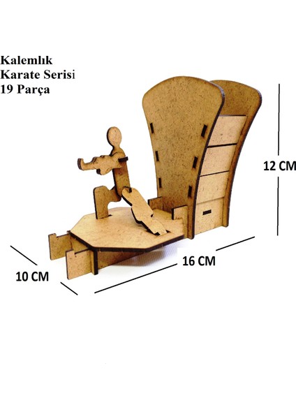 3 'lü Ahşap 3D Maket ,ahşap 3D Puzzle Seti 3st-4