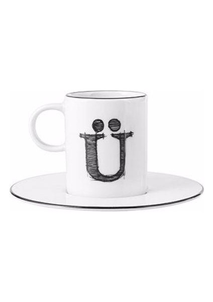 Harf (Ü) Tabaklı Kahve Fincanı 85 cc